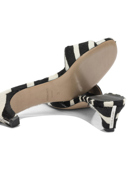 Ferragamo 40mm pony skin sandals - Black