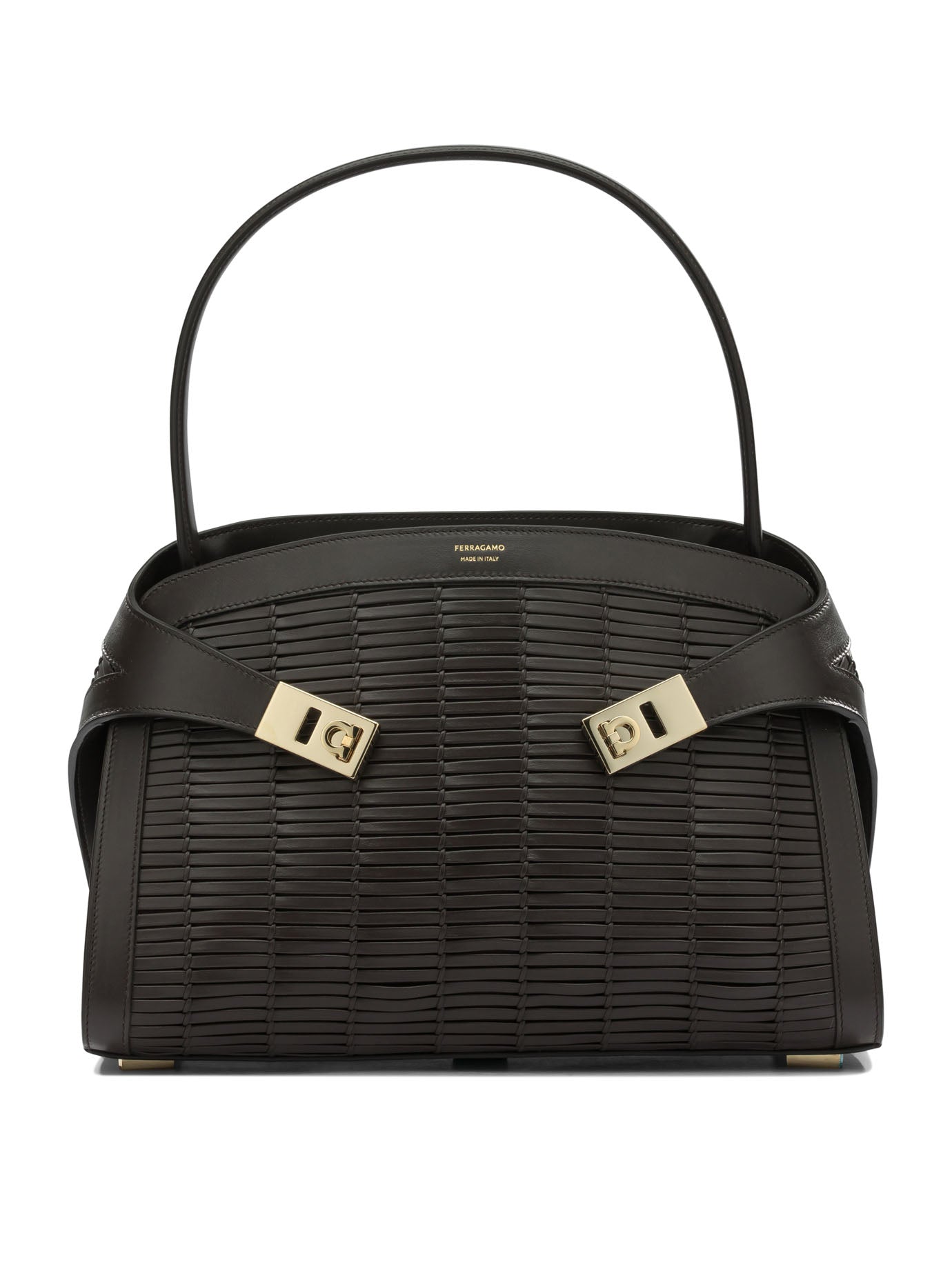 Ferragamo Medium "Hug Soft" Hand Bag - Brown