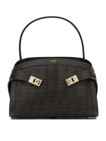 Ferragamo Medium "Hug Soft" Hand Bag - Brown
