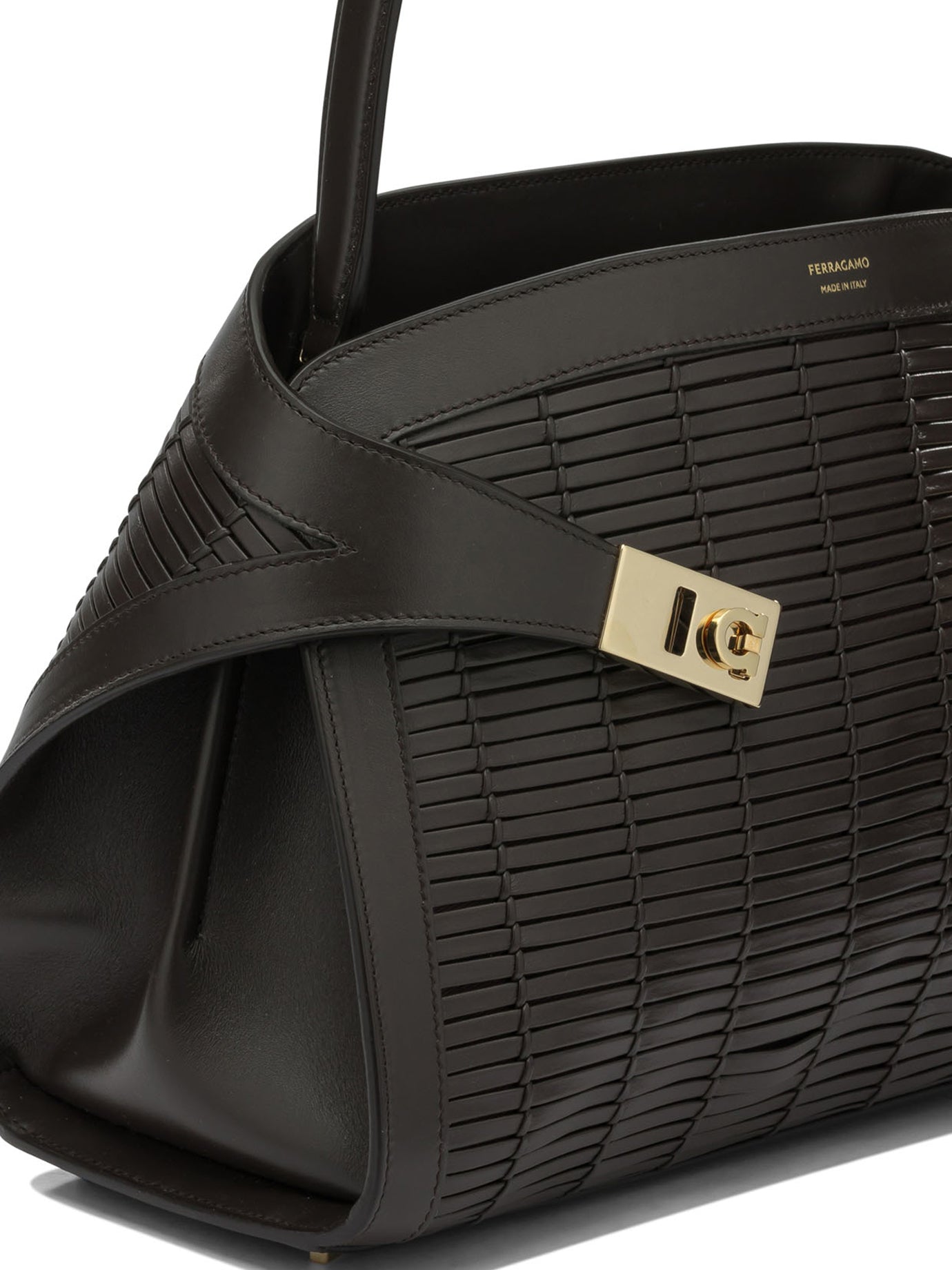Ferragamo Medium "Hug Soft" Hand Bag - Brown