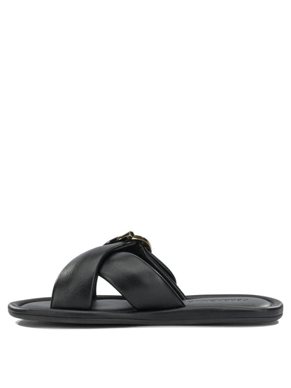 Ferragamo "Elyzia" Slide - Black