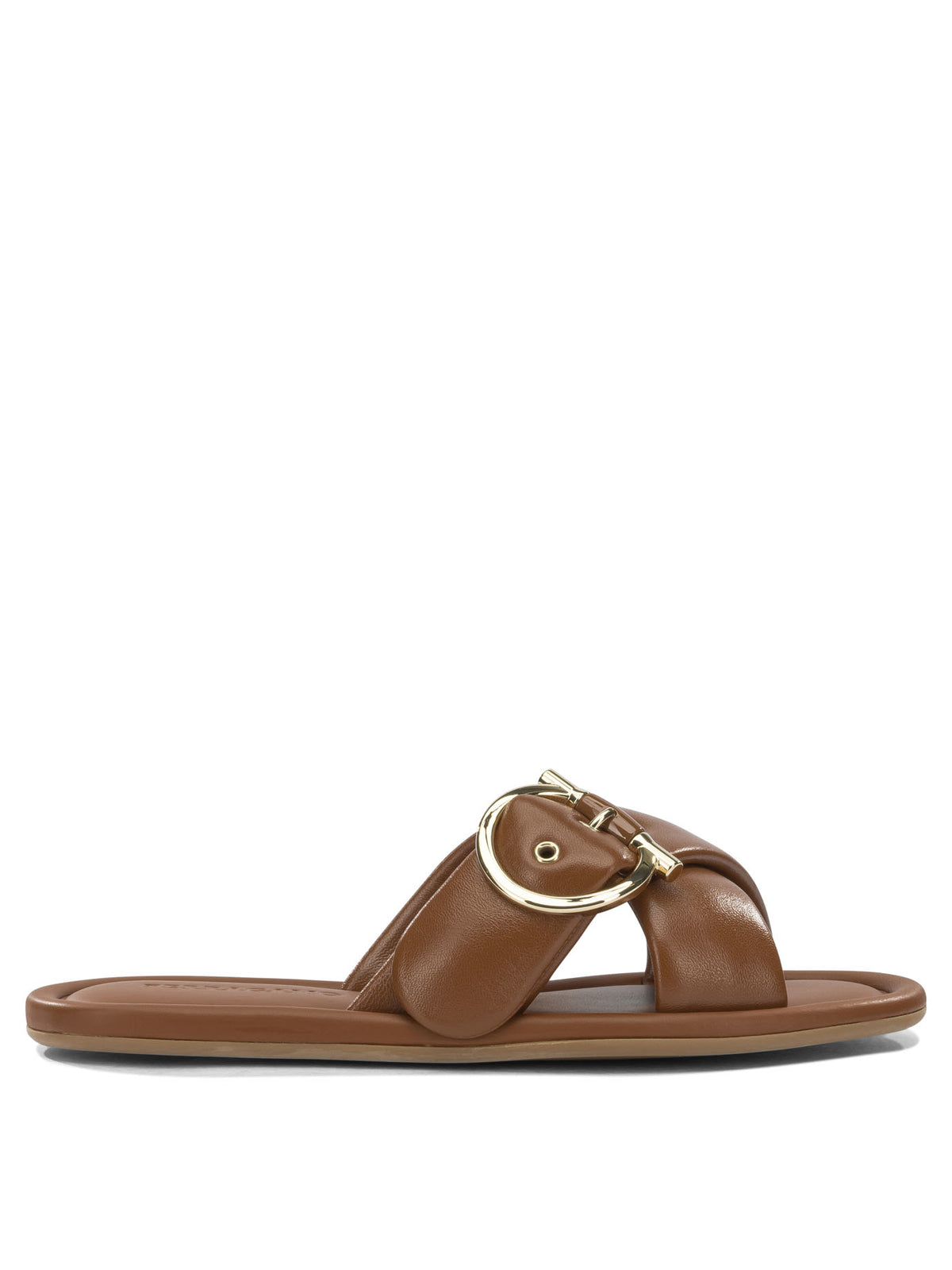 Ferragamo "Elyzia" slides - Brown