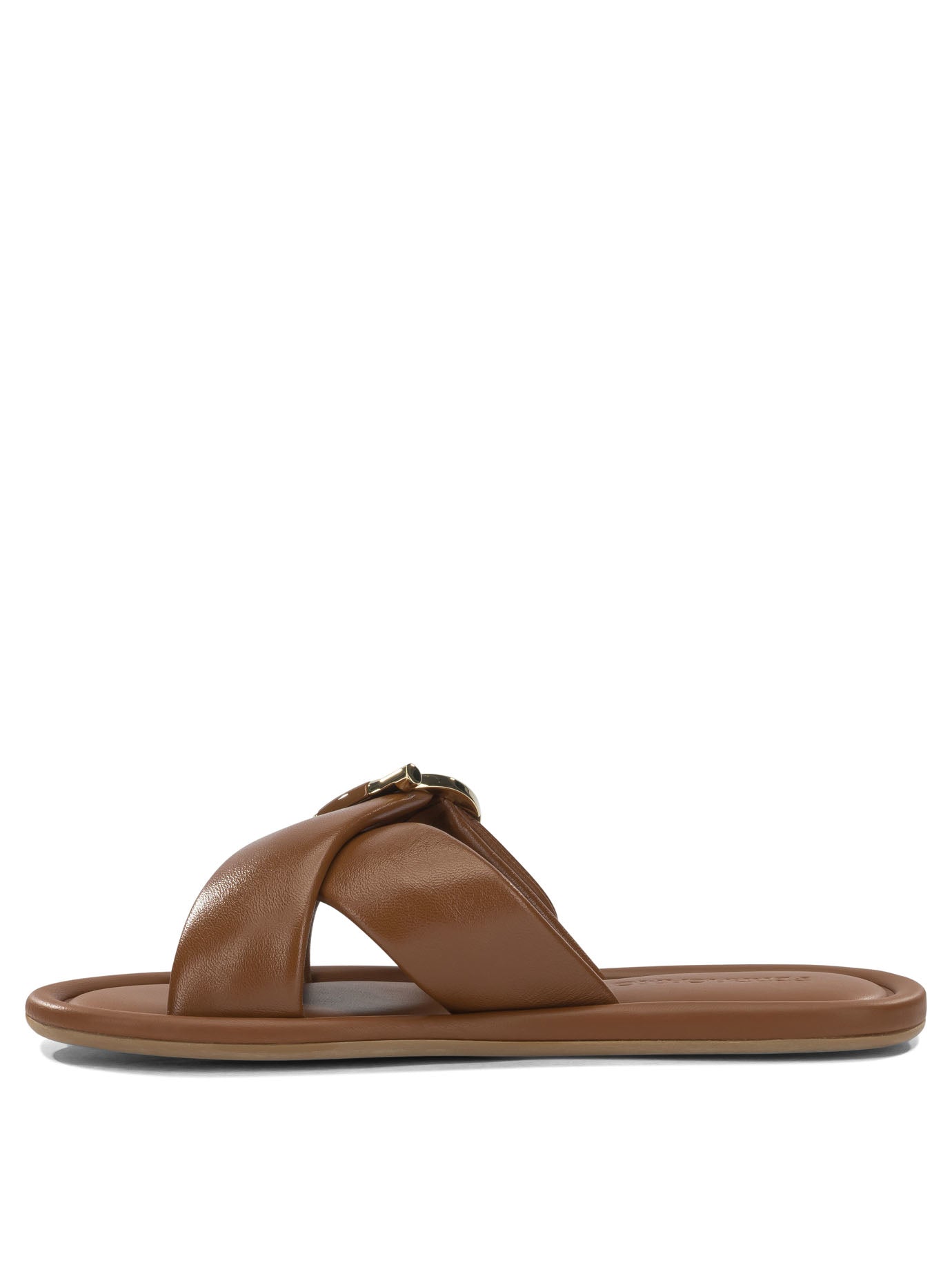 Ferragamo "Elyzia" slides - Brown