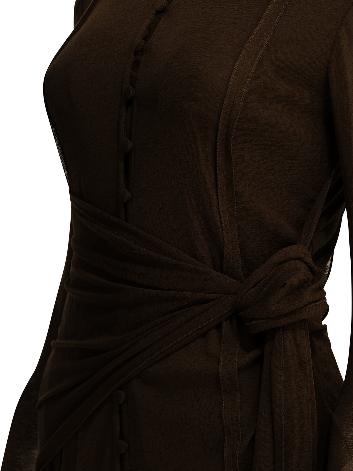 Ganni Short chemise dress - Brown