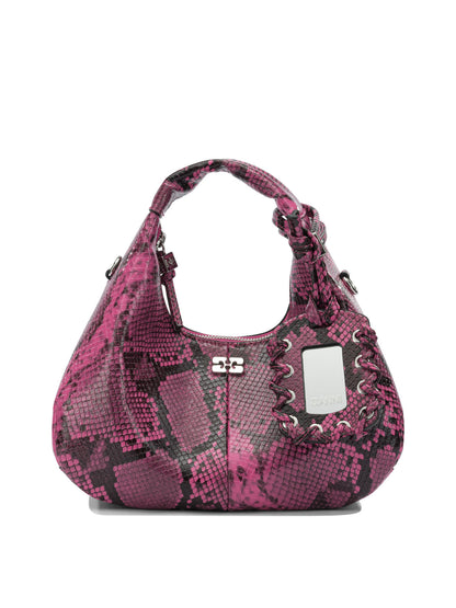 Ganni "Hobo" small handbag - Pink