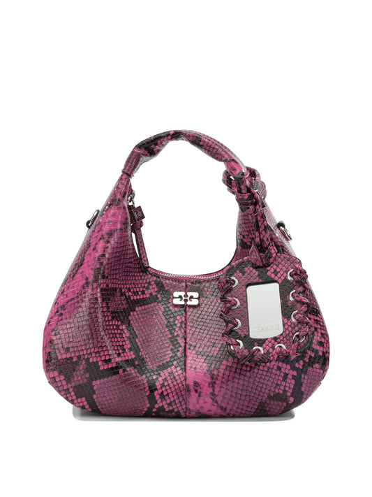 Ganni "Hobo" small handbag - Pink