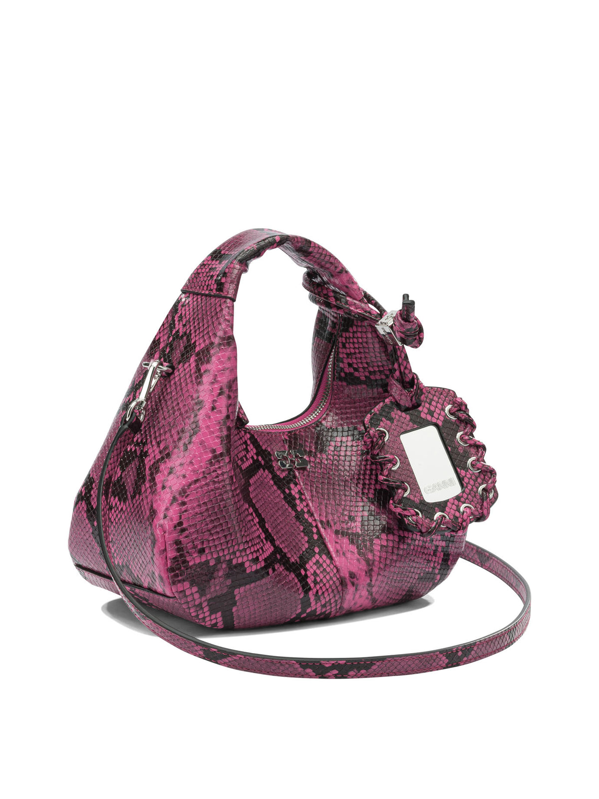 Ganni "Hobo" small handbag - Pink