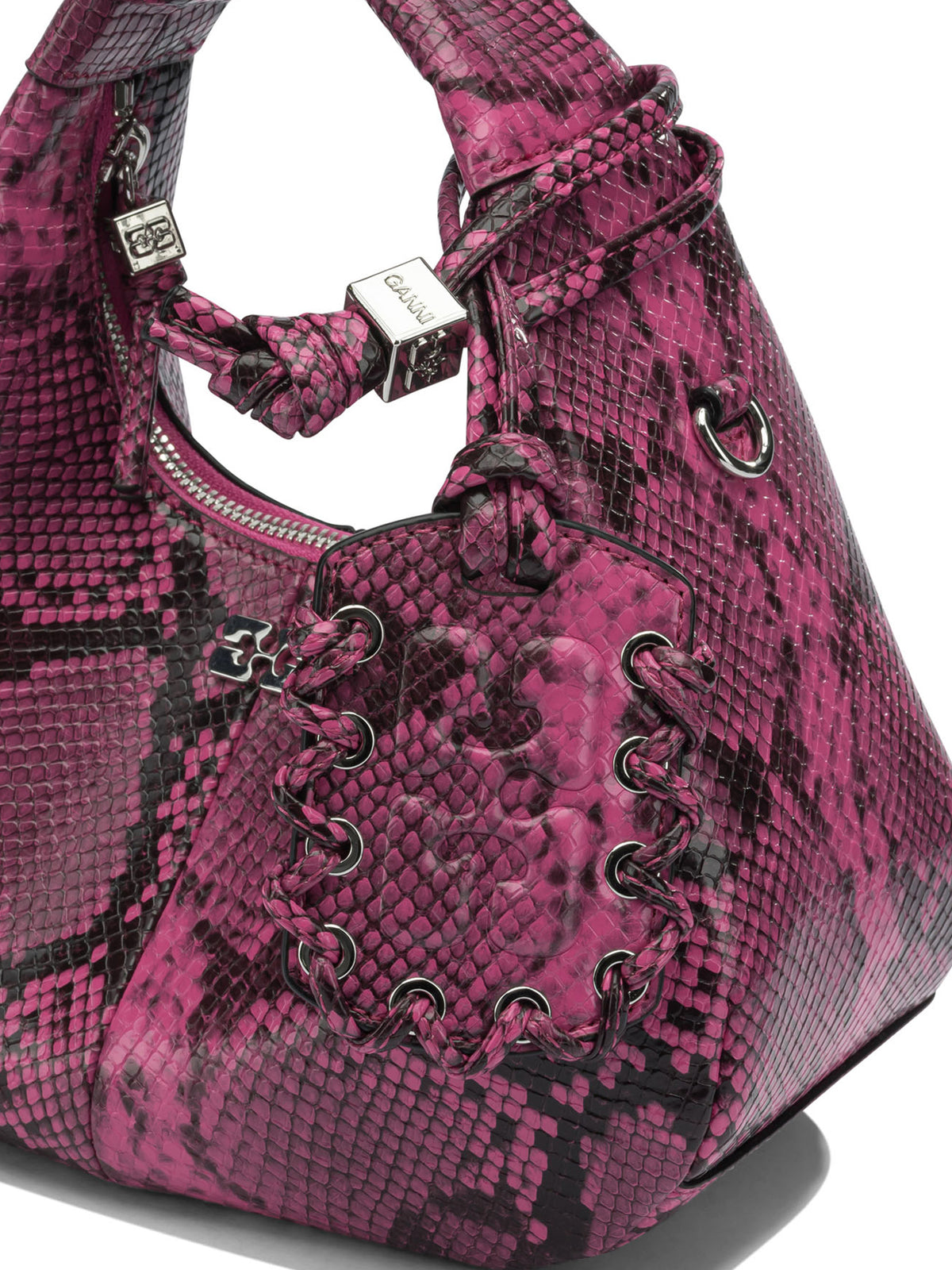 Ganni "Hobo" small handbag - Pink