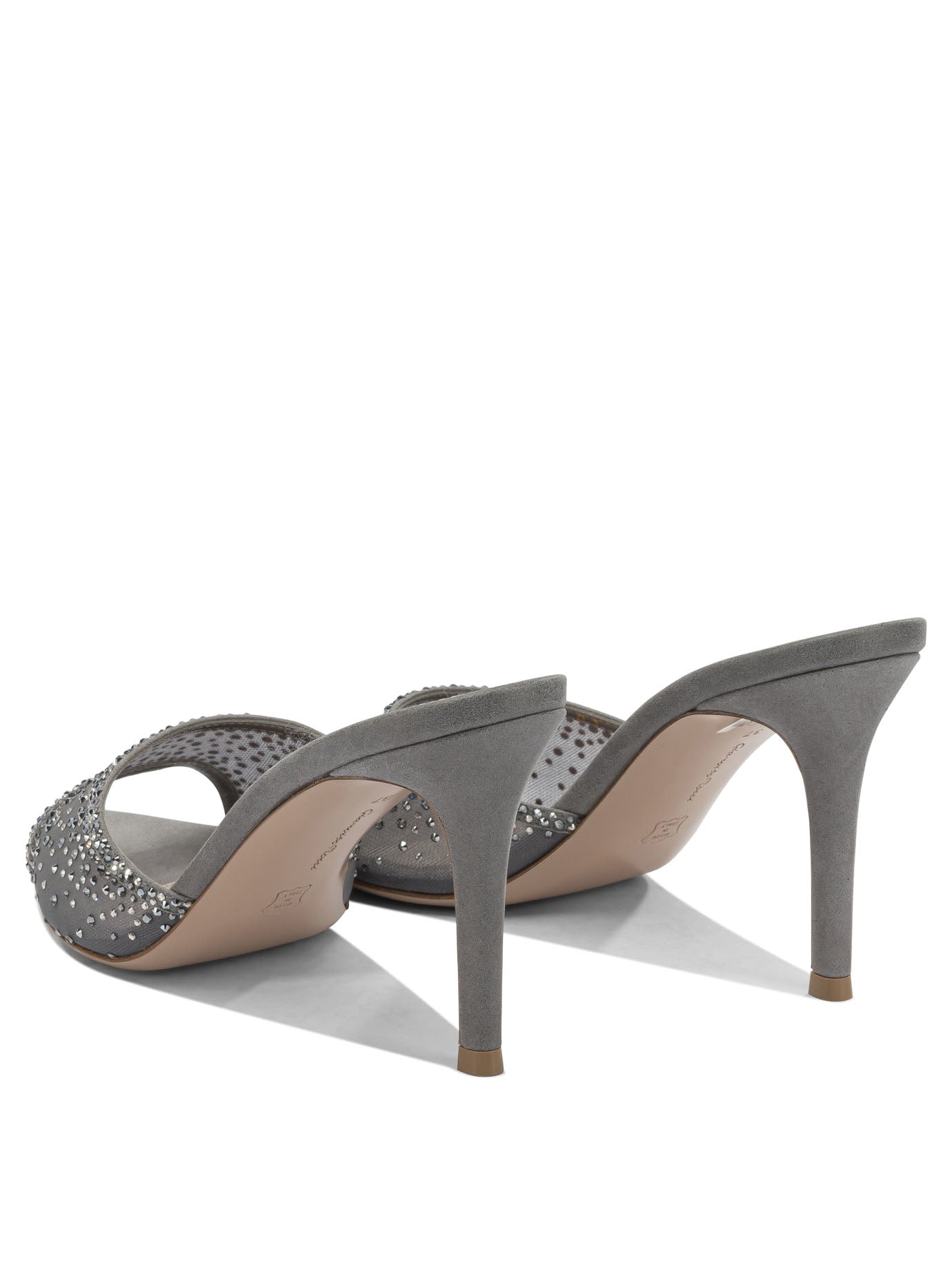 Gianvito Rossi "Rania Mule 85 mm" Mules - Grey