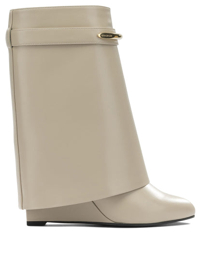 Givenchy "Shark Pinch" Ankle Boots - Beige