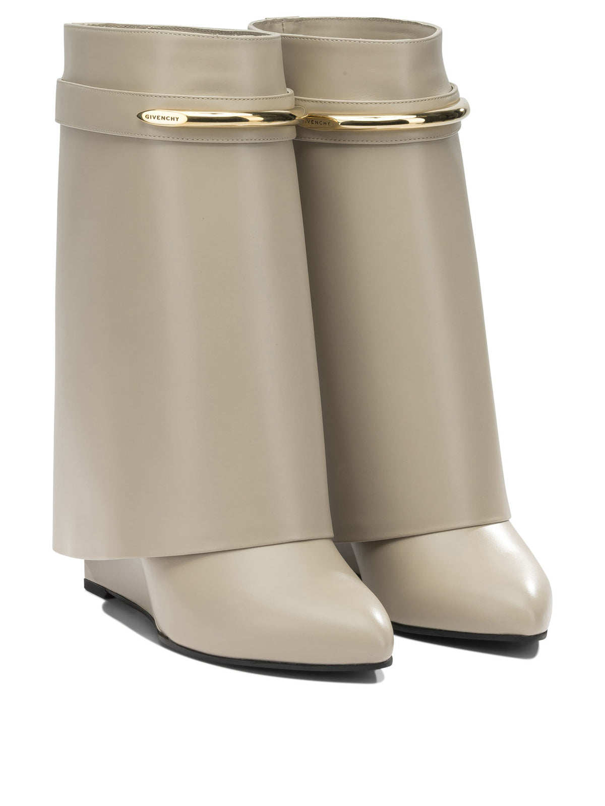 Givenchy "Shark Pinch" Ankle Boots - Beige