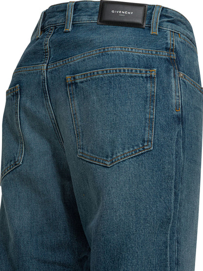 Givenchy "Couture Seam Shadow" Jeans - Blue
