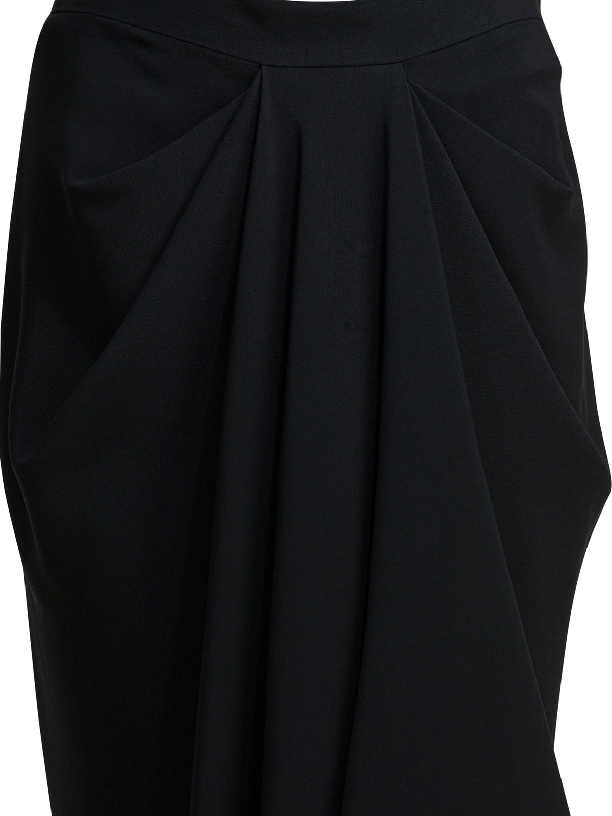 Givenchy Draped crepe cady midi skirt - Black