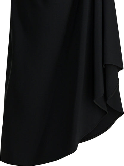 Givenchy Draped crepe cady midi skirt - Black