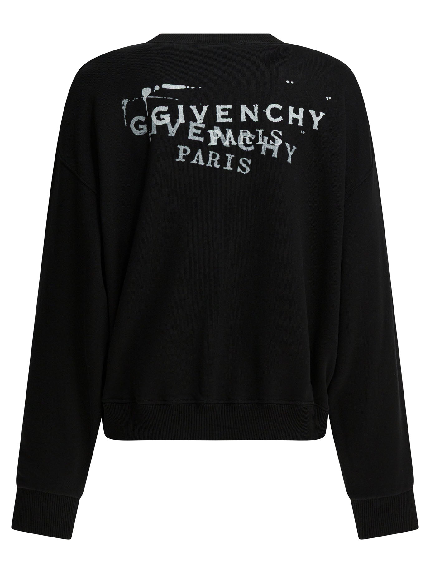 Givenchy Sweatshirt with Givenchy Stamp - Black
