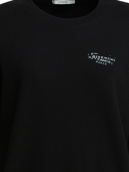 Givenchy Sweatshirt with Givenchy Stamp - Black