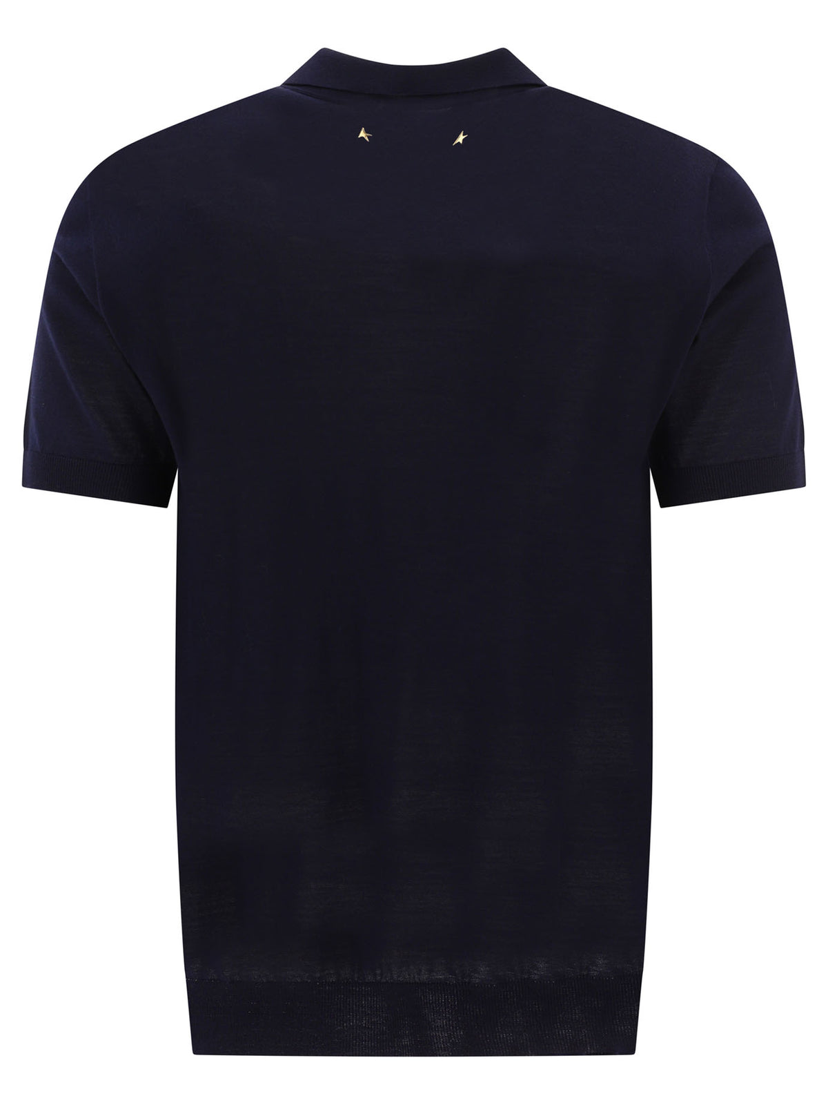 Golden Goose Merino wool button-down polo shirt - Blue