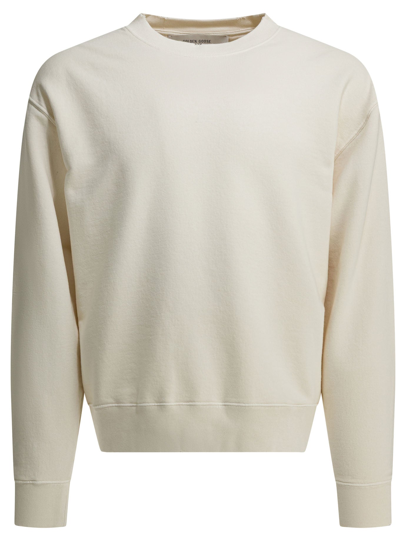 Golden Goose Crewneck sweatshirt with reverse logo - White