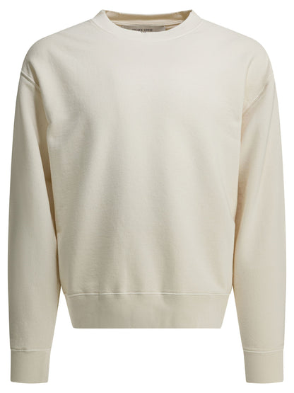 Golden Goose Crewneck sweatshirt with reverse logo - White