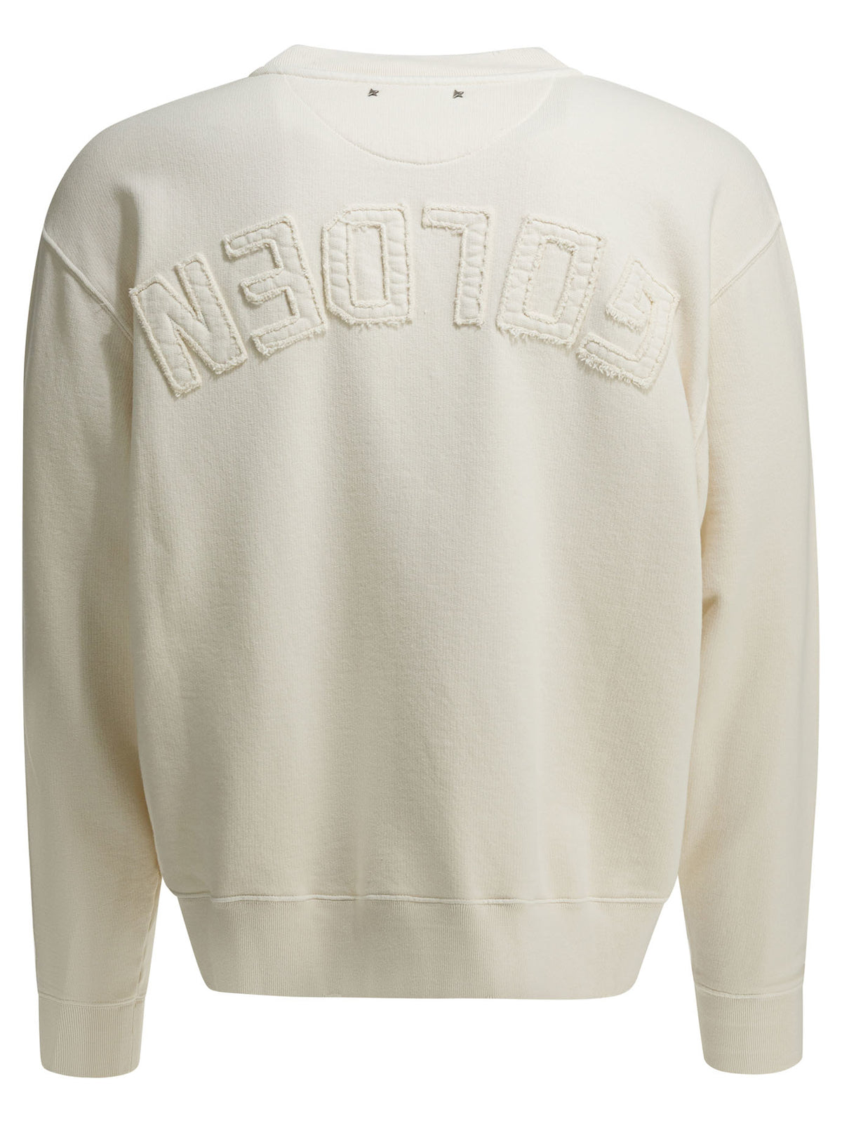Golden Goose Crewneck sweatshirt with reverse logo - White