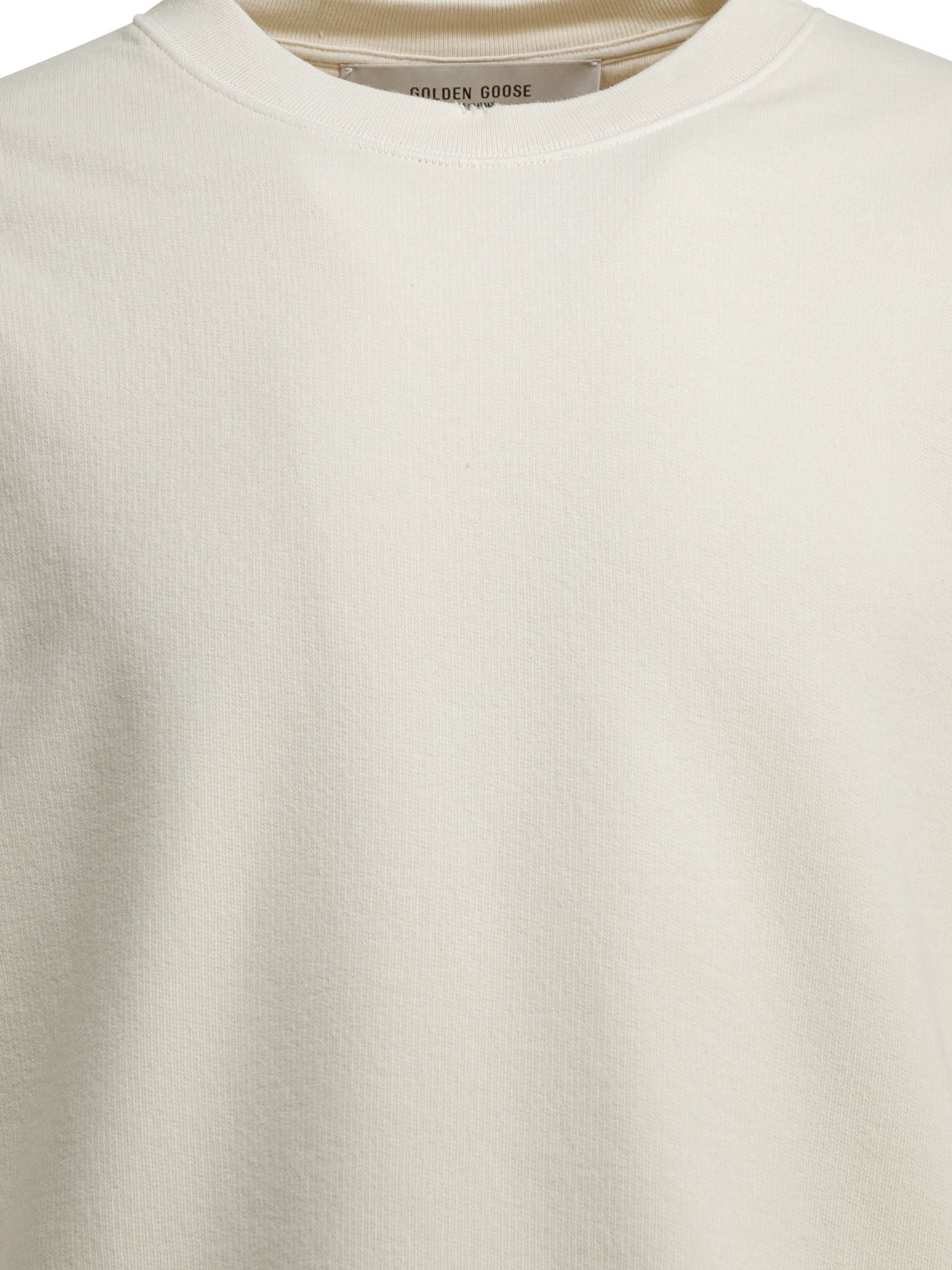 Golden Goose Crewneck sweatshirt with reverse logo - White