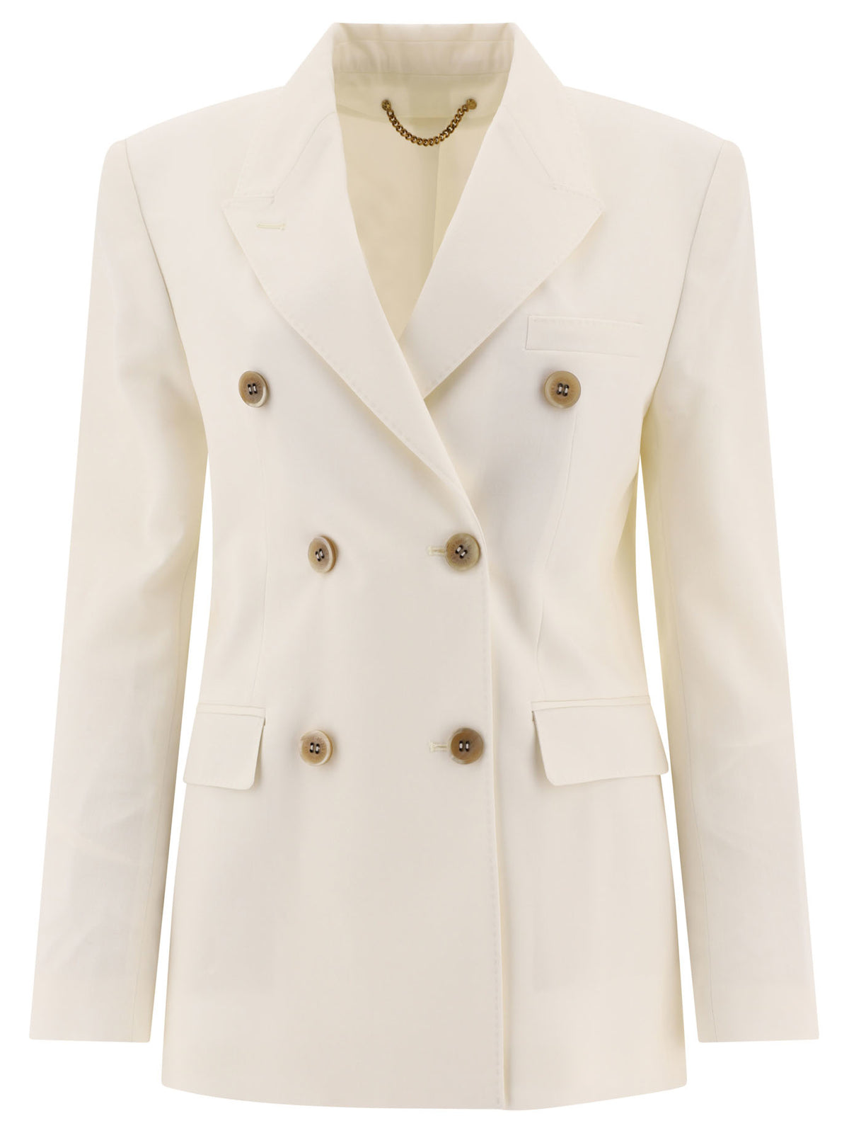 Golden Goose Double-breasted wool-blend blazer - White