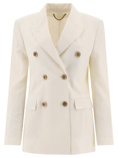 Golden Goose Double-breasted wool-blend blazer - White