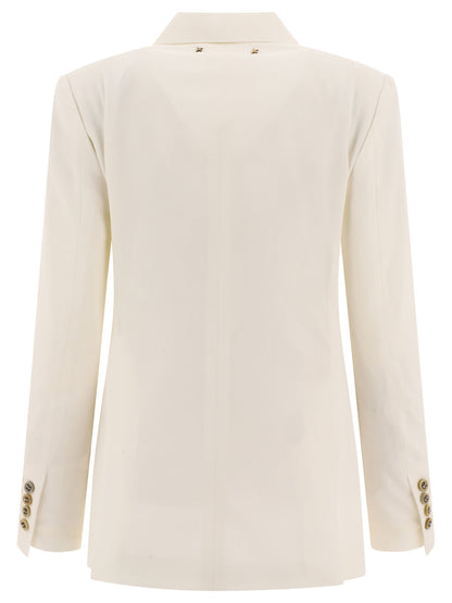 Golden Goose Double-breasted wool-blend blazer - White