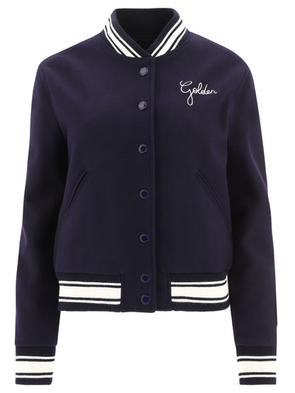 Golden Goose Wool bomber jacket - Blue