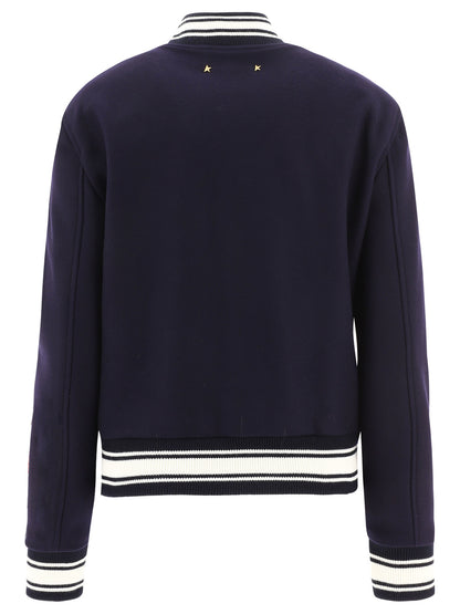 Golden Goose Wool bomber jacket - Blue