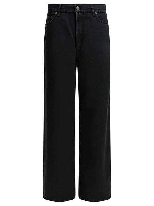 Golden Goose "Melody Boyfriend" Wide Leg Jeans - Black