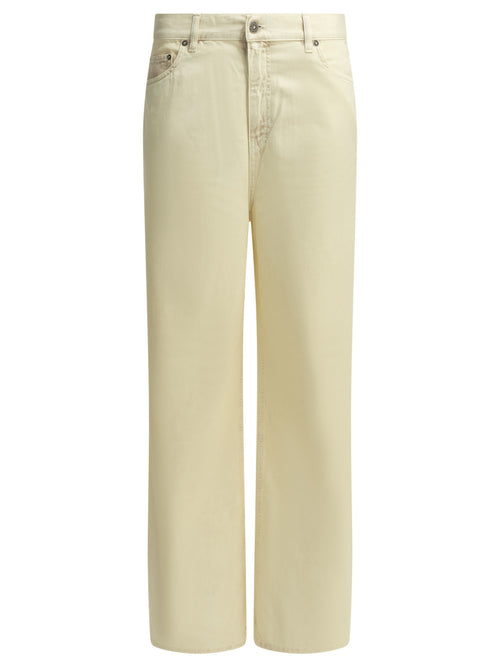 Golden Goose "Melody Boyfriend" Wide Leg Jeans - White