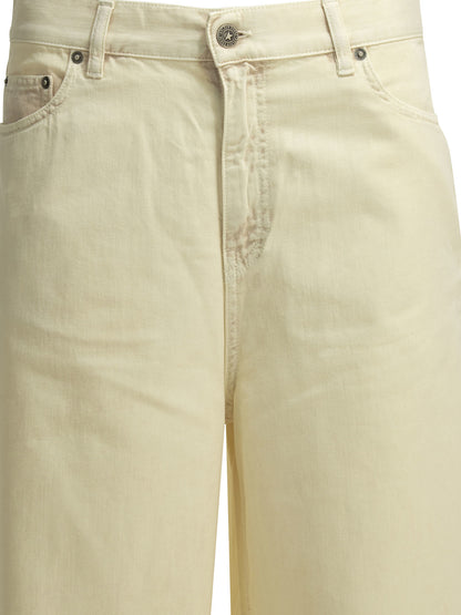 Golden Goose "Melody Boyfriend" Wide Leg Jeans - White