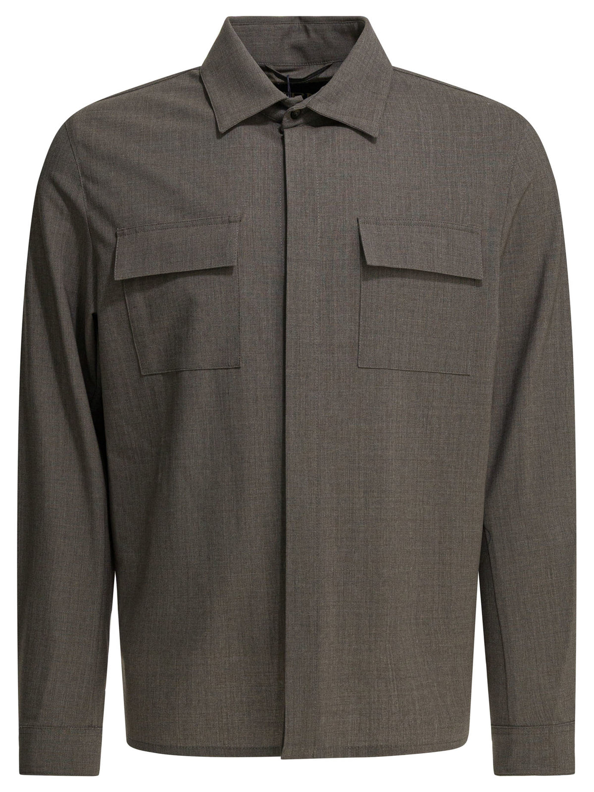 Herno Wool overshirt jacket - Grey