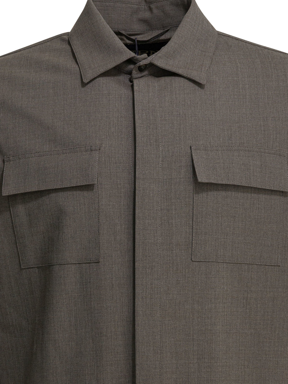 Herno Wool overshirt jacket - Grey