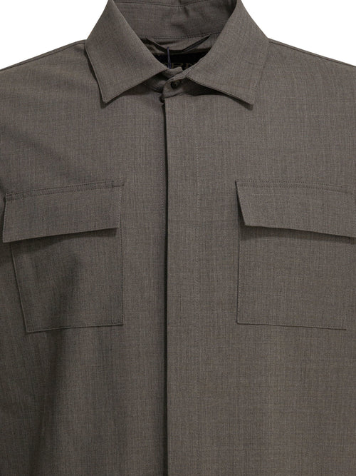 Herno Wool overshirt jacket - Grey
