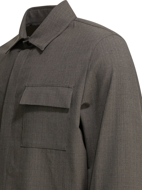Herno Wool overshirt jacket - Grey