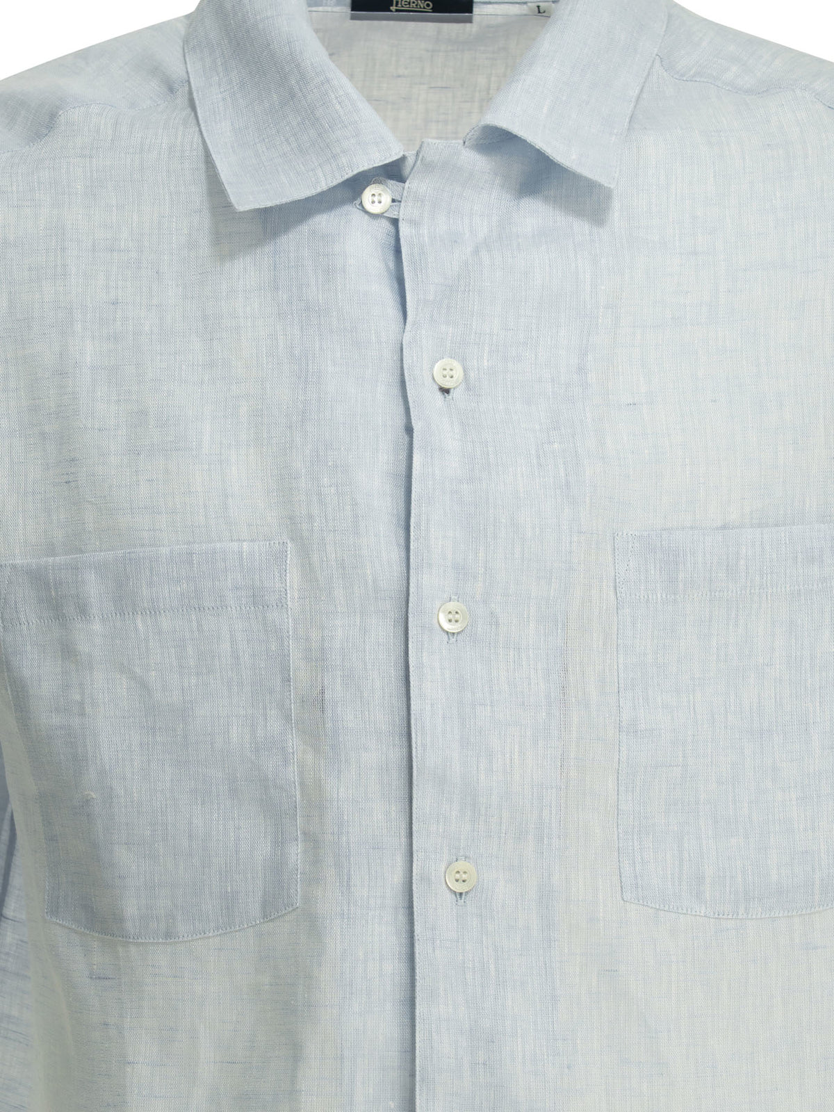 Herno Casual linen shirt - Light Blue