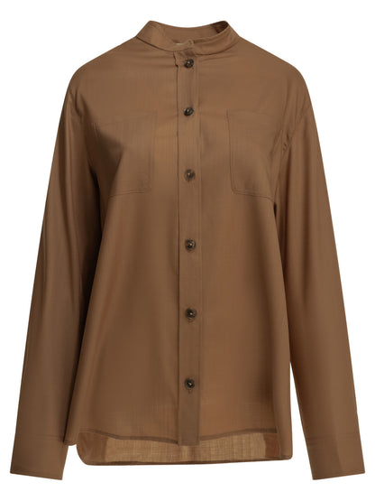 Herno Virgin wool casual shirt - Brown