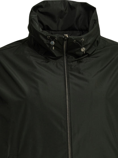 Herno "New Techno Taffeta" Raincoat - Black