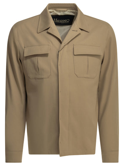 Herno Cotton overshirt jacket - Beige