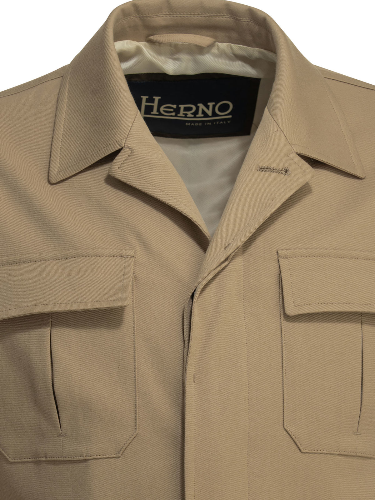 Herno Cotton overshirt jacket - Beige