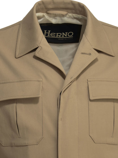 Herno Cotton overshirt jacket - Beige