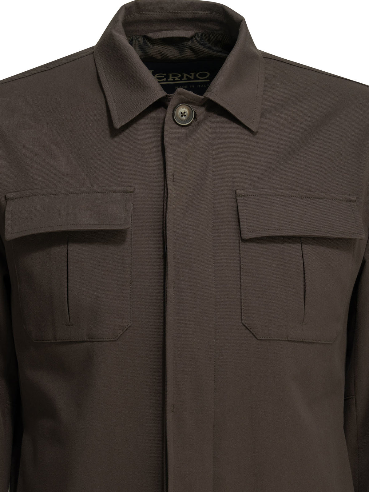 Herno Cotton overshirt jacket - Brown