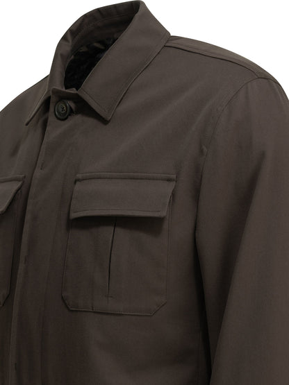 Herno Cotton overshirt jacket - Brown