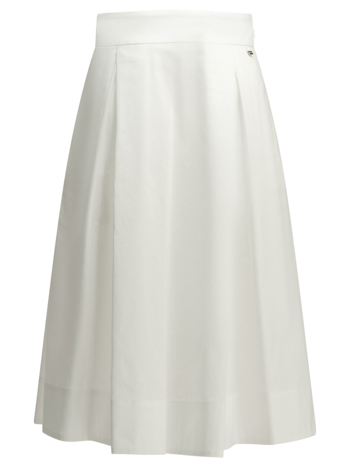 Herno A-line midi skirt - White