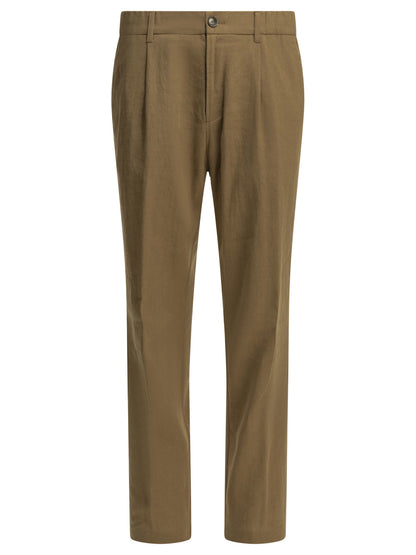 Herno Casual linen pants - Brown