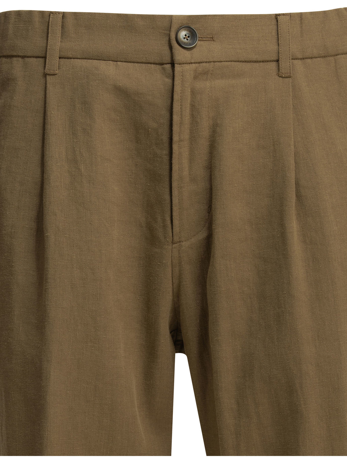 Herno Casual linen pants - Brown