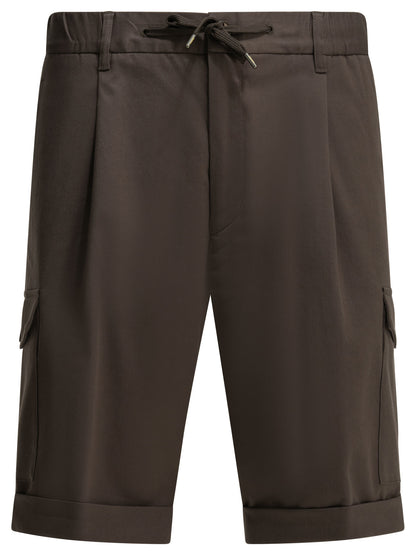 Herno Cotton cargo shorts - Brown