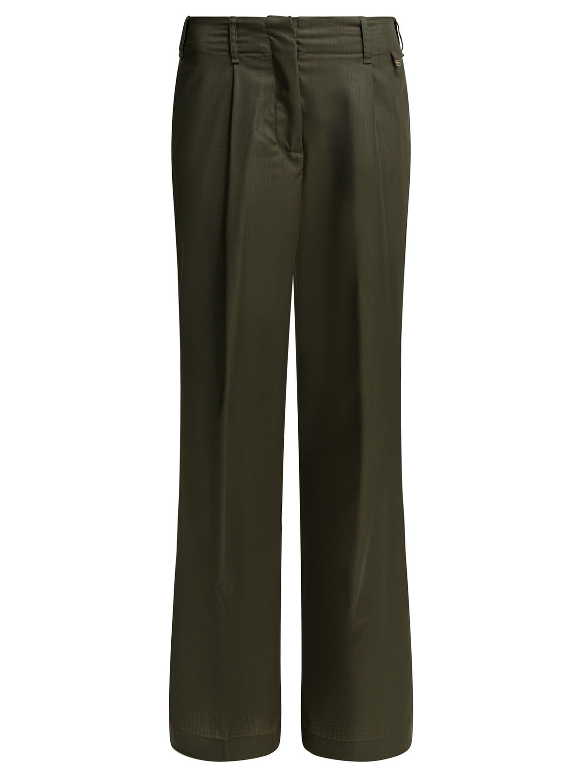 Herno Wool tailored pants - Green